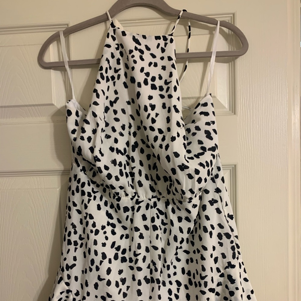 White and black Romper